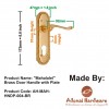 "Mahalalel" Brass Door Handle with Plate 